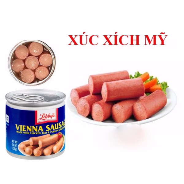 Lon Xúc Xích Libby Vienna Sausage Của Mỹ 130G/Lon - Minh Ngọc