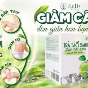 Trà Táo Xanh Giảm Cân Kelly Thảo Mộc Adela Detox Hộp 12Gói - Adela Detox