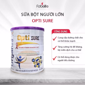 Sữa Bột Opti Sure Bổ Sung Vitamin Và Khoáng Chất, Giúp Xương Chắc Khỏe, Có Thể Dùng Được Cho Người Tiểu Đường - Fobelife