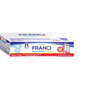 (Thùng)Sữa Bột Pha Sẵn Franci Plus Grow Gold 180Ml (12 Lốc/Thùng) - Franci