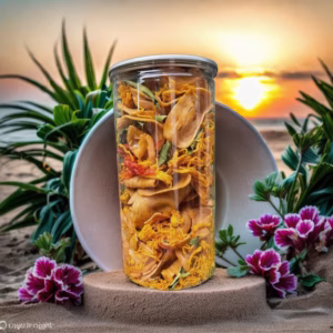 Tai Heo Sốt Mắm Bơ Lắc Khô Gà - Lắc Là Nghiền 350G - Winnie House