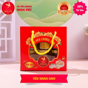 [2 Lốc Tặng 1 Hũ] Lốc 6 Hũ Yến 30% Yến Sào Chưng Nhân Sâm Nhân Việt - Nhân Việt