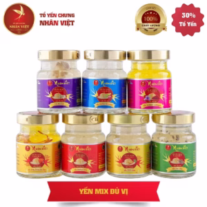 [10 Hũ Tặng 1 Hũ] Combo 10 Hũ Yến Sào 30% Yến Chưng Sẵn Nhân Việt - Tặng Thêm 1 Hũ - Nhân Việt