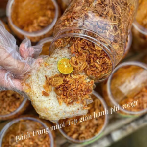 Bánh Tráng Tép Giòn Hành Phi 300Gr 4 Không - Winnie House