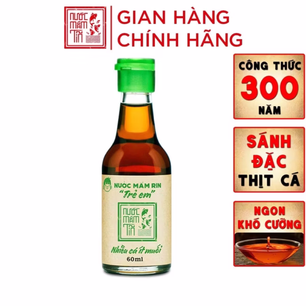 [60Ml] Nước Mắm Tĩn Trẻ Em Cho Bé Ăn Dặm Độ Đạm 42N - Nước Mắm Tĩn