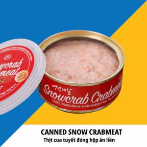 Thịt Cua Tuyết Đóng Hộp Canned Crabmeat Snowcrab 90G - Genuine