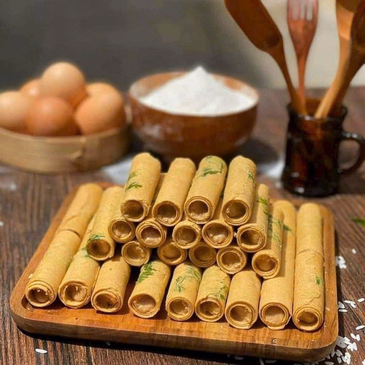 Bánh Ống Ngò Nhân Bơ Đậu Phộng 500G - Winnie House