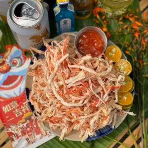 Mực Xé Sợi Hấp Dừa Loại 1 Ngon Xĩu Không Pha Bột 250G - Winnie House