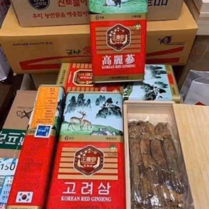 Sâm Khô Hàn Quốc Hộp Thiếc Nguyên Củ 6 Năm Tuổi Chính Hãng Hộp 150G - 300G - Ginseng