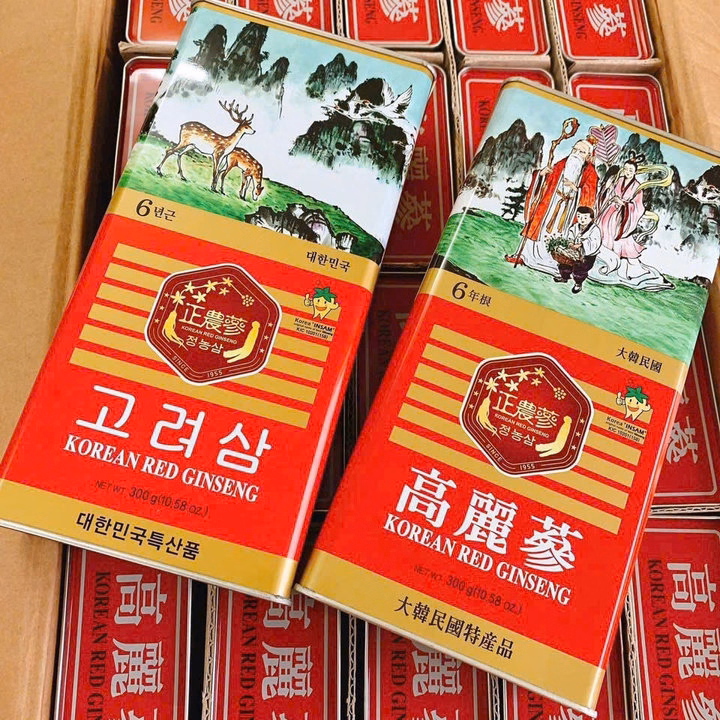Sâm Khô Hàn Quốc Hộp Thiếc Nguyên Củ 6 Năm Tuổi Chính Hãng Hộp 150G - 300G - Ginseng - Ảnh 6