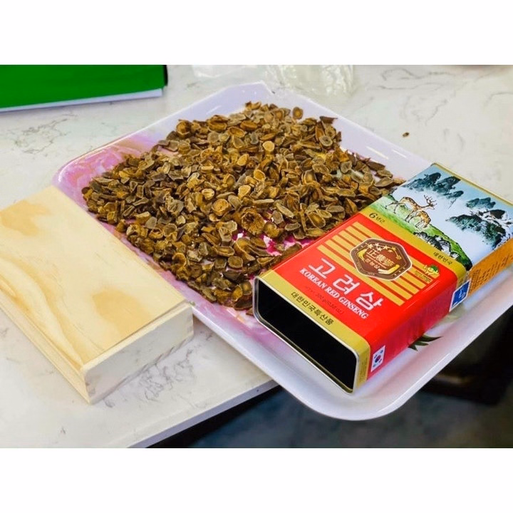 Sâm Khô Hàn Quốc Hộp Thiếc Nguyên Củ 6 Năm Tuổi Chính Hãng Hộp 150G - 300G - Ginseng - Ảnh 4