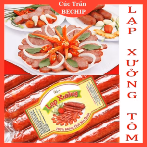 Lạp Xưởng Tôm Sóc Trăng Loại 1 Túi 500G Ctb505 - Bechip