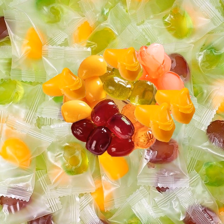 Kẹo Dẻo Trái Cây 3D, Kẹo Lột Vỏ Mix Vị 500G, 200G - Minh Ngọc