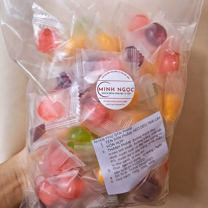 Kẹo Dẻo Trái Cây 3D, Kẹo Lột Vỏ Mix Vị 500G, 200G - Minh Ngọc - Ảnh 8