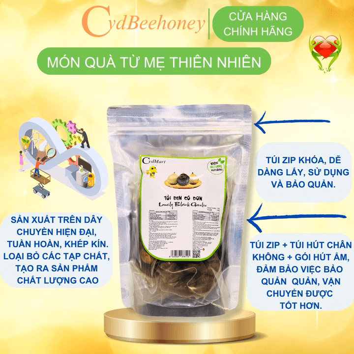 Tỏi Đen Cô Đơn Cvdmart 500G - Cvdbeehoney - Ảnh 5