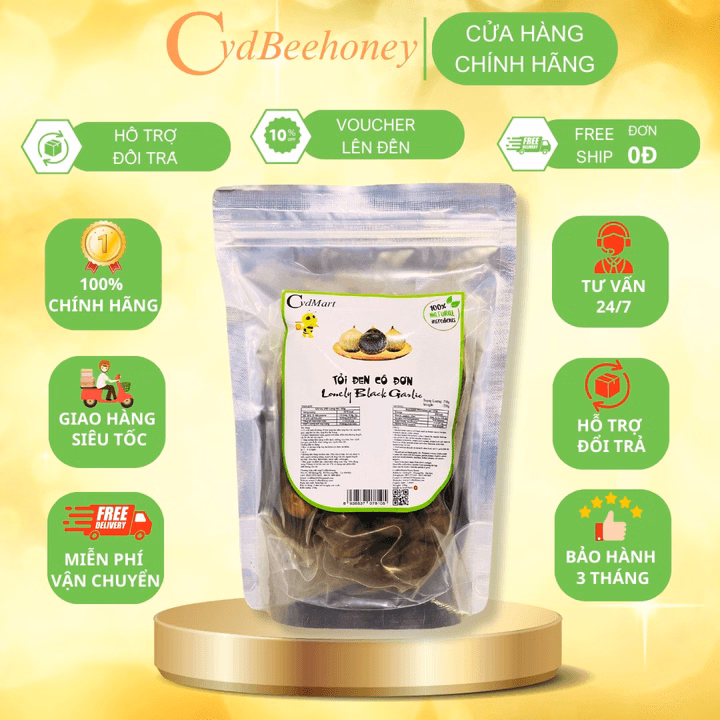 Tỏi Đen Cô Đơn Cvdmart 500G - Cvdbeehoney - Ảnh 2