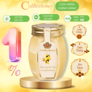 Mật Ong Kết Tinh Nhân Tạo Sâm Tiến Vua Cao Cấp 500G - Cvdbeehoney