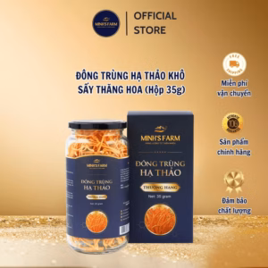 [Loại Thượng Hạng] Đông Trùng Hạ Thảo Khô Sấy Thăng Hoa Minh'S Farm - Hộp 35G