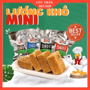 Lương Khô Mini Nội Địa Trung 1Kg ( 2 Túi, Mỗi Túi 500G ) Ctb179 - Bechip