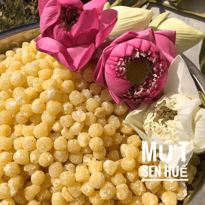 Mứt Hạt Sen Huế Ít Đường Thơm Ngon, Bùi, Ngọt Thanh 500G Ctb616 - Bechip - Ảnh 4