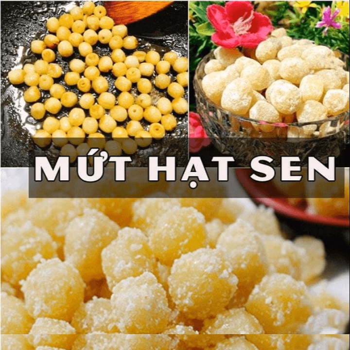 Mứt Hạt Sen Huế Ít Đường Thơm Ngon, Bùi, Ngọt Thanh 500G Ctb616 - Bechip - Ảnh 5