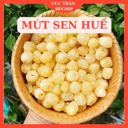 Mứt Hạt Sen Huế Ít Đường Thơm Ngon, Bùi, Ngọt Thanh 500G Ctb616 - Bechip - Ảnh 3