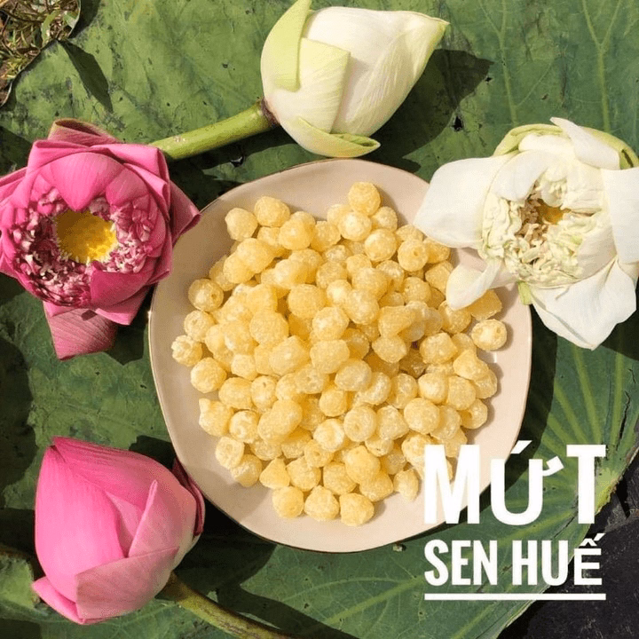 Mứt Hạt Sen Huế Ít Đường Thơm Ngon, Bùi, Ngọt Thanh 500G Ctb616 - Bechip - Ảnh 8