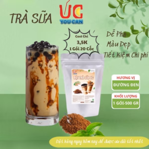 Bột Trà Sữa Đường Đen Hòa Tan, Trà Sữa Trân Châu Đậm Vị, Thơm Ngon, Nước Uống Giải Khát, Dễ Pha Túi 500Gr - Lady'S Passion