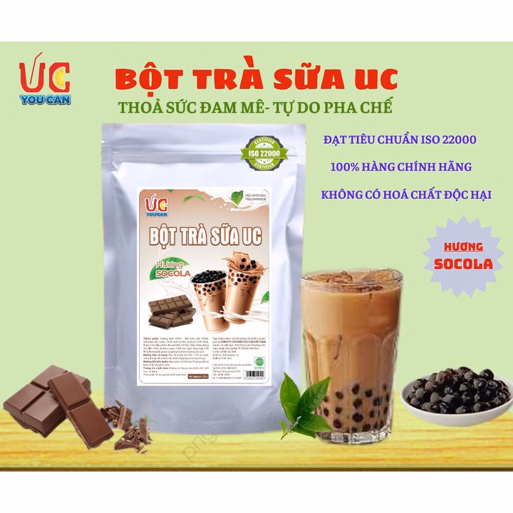 Bột Trà Sữa Socola Hòa Tan, Trà Sữa Trân Châu Đậm Vị, Thơm Ngon, Nước Uống Giải Khát, Dễ Pha Túi 500Gr - Lady'S Passion - Ảnh 2