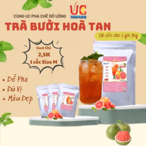 [Thùng 10Kg] Bột Trà Bưởi Hòa Tan Tiện Lợi, Giàu Vitamin C, Không Chứa Chất Bảo Quản U004 - Lady'S Passion