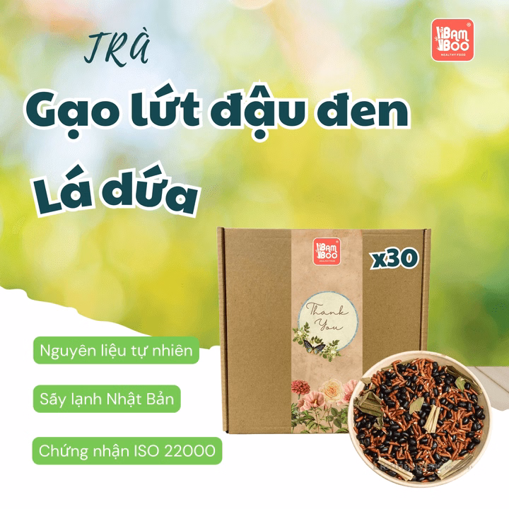 Trà Gạo Lứt Huyết Rồng Đậu Đen Xanh Lòng Lá Dứa - Bamboo - Ảnh 2