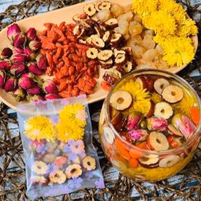 Trà Hoa Thảo Mộc 7 Vị Dưỡng Nhan Đẹp Da/ Hộp Mix 10 Gói Nhiều Vị - Bamboo - Ảnh 9