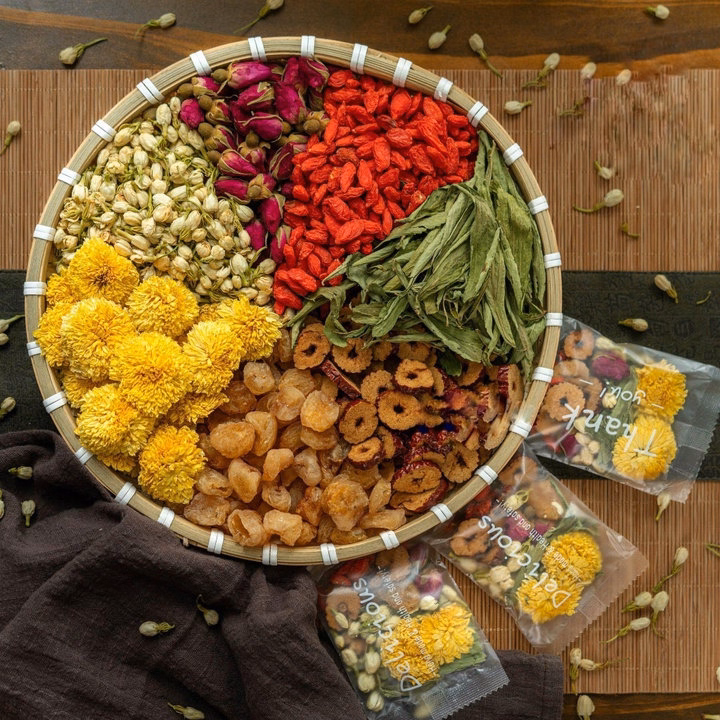 Trà Hoa Thảo Mộc 7 Vị Dưỡng Nhan Đẹp Da/ Hộp Mix 10 Gói Nhiều Vị - Bamboo - Ảnh 13