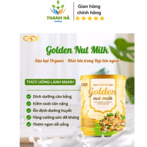 Sữa Hạt Golden Nut Milk Giảm Cholesterol ,Đường Huyết,Tốt Cho Tim Mạch Trí Não,Tăng Cường Đề Kháng - Nanofod