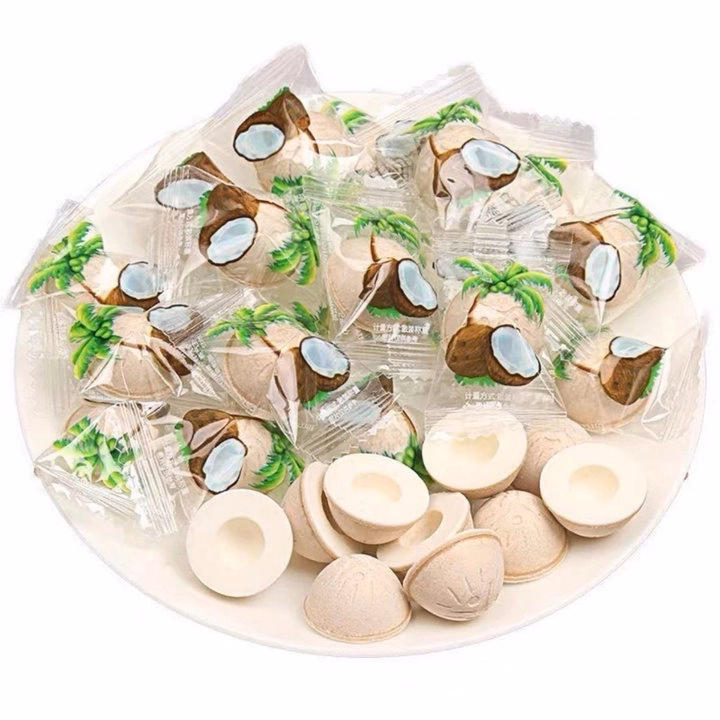 Kẹo Dừa Sakura Gói 200G Or 200G Kẹo Xá Or 500G Kẹo Xá Giòn Béo Thơm Ngon - Minh Ngọc - Ảnh 4