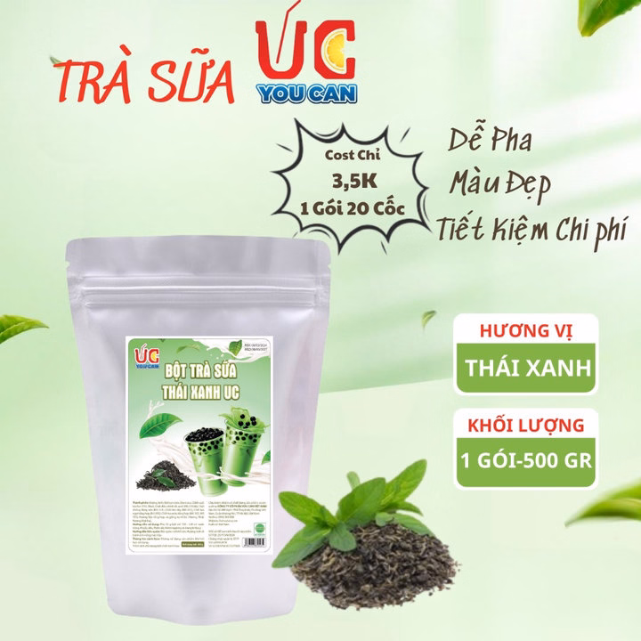 Trà Sữa Thái Xanh, Trà Sữa Đậm Vị, Thơm Ngon, Nước Uống Giải Khát Dễ Pha Túi 500Gr Tstx - Lady'S Passion - Ảnh 3