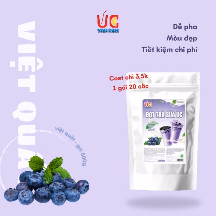 Trà Sữa Việt Quất, Trà Sữa Đậm Vị, Thơm Ngon, Nước Uống Giải Khát Dễ Pha Túi 500Gr Tsvq - Lady'S Passion - Ảnh 5