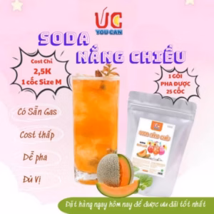 Soda Dưa Lưới, Nước Uống Giải Khát Có Sẵn Gas, Không Cần Siro Và Nước Có Gas, Thơm Ngon, Dễ Pha Túi 500Gr Sddl - Lady'S Passion