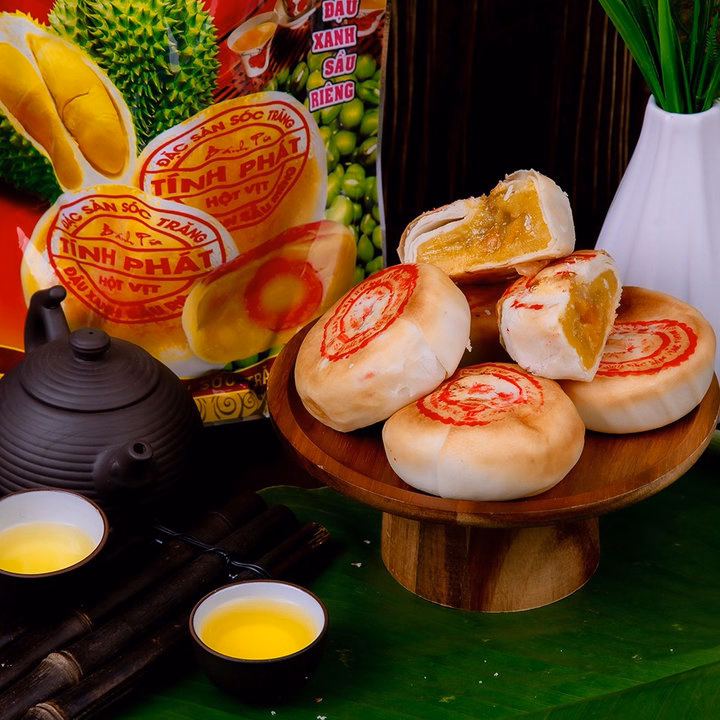 Bánh Pía Đặc Biệt Nhân Đậu Xanh Nhiều Sầu Riêng 3/4 Trứng - Tinhphat - Ảnh 7