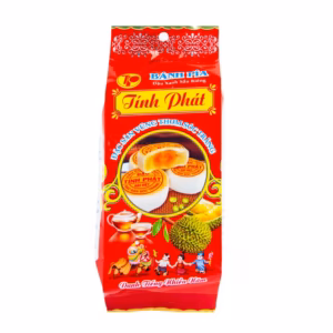 Bánh Pía Đỏ Không Trứng Nhân Đậu Xanh Sầu Riêng 250G - Tinhphat