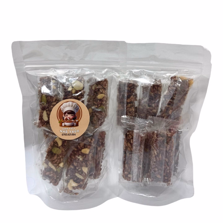 Thanh Gạo Lứt Mix Hạt Túi 100G Và 500G - Anvatnhatruc