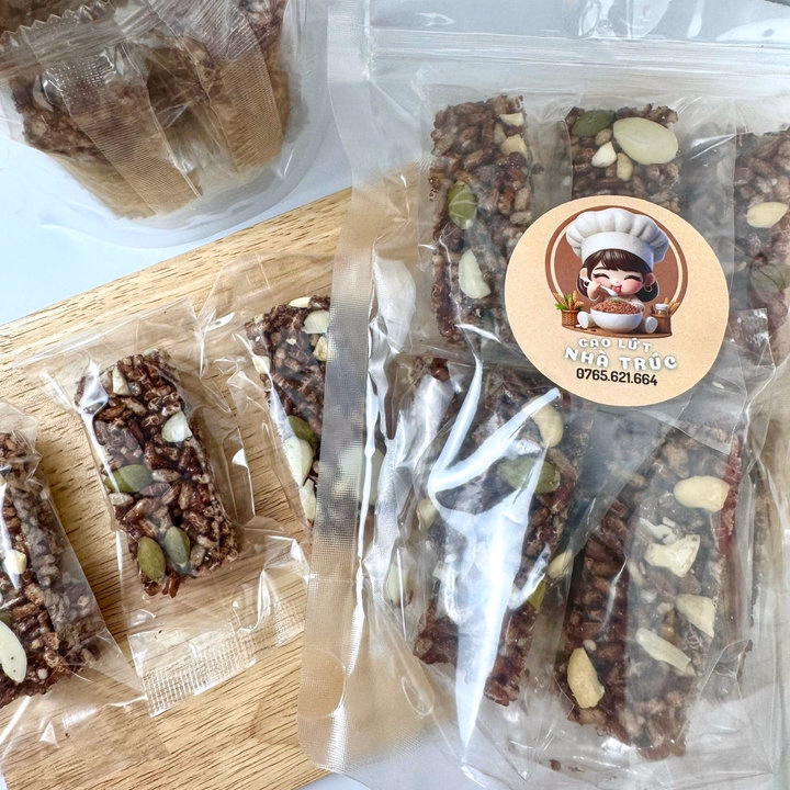 Thanh Gạo Lứt Mix Hạt Túi 100G Và 500G - Anvatnhatruc - Ảnh 5