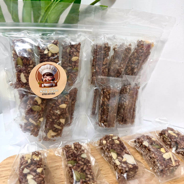 Thanh Gạo Lứt Mix Hạt Túi 100G Và 500G - Anvatnhatruc - Ảnh 2