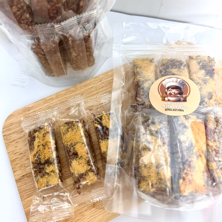 Thanh Gạo Lứt Chà Bông Túi 100G Và 500G - Anvatnhatruc - Ảnh 5