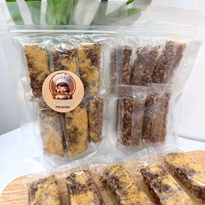 Thanh Gạo Lứt Chà Bông Túi 100G Và 500G - Anvatnhatruc - Ảnh 3