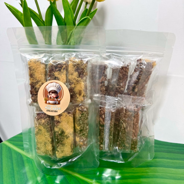 Thanh Gạo Lứt Chà Bông Túi 100G Và 500G - Anvatnhatruc - Ảnh 2