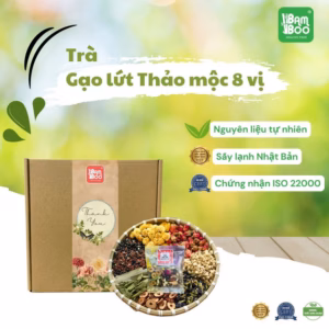 Trà Gạo Lứt Đậu Đen Mix 8 Vị Thảo Mộc - Bamboo