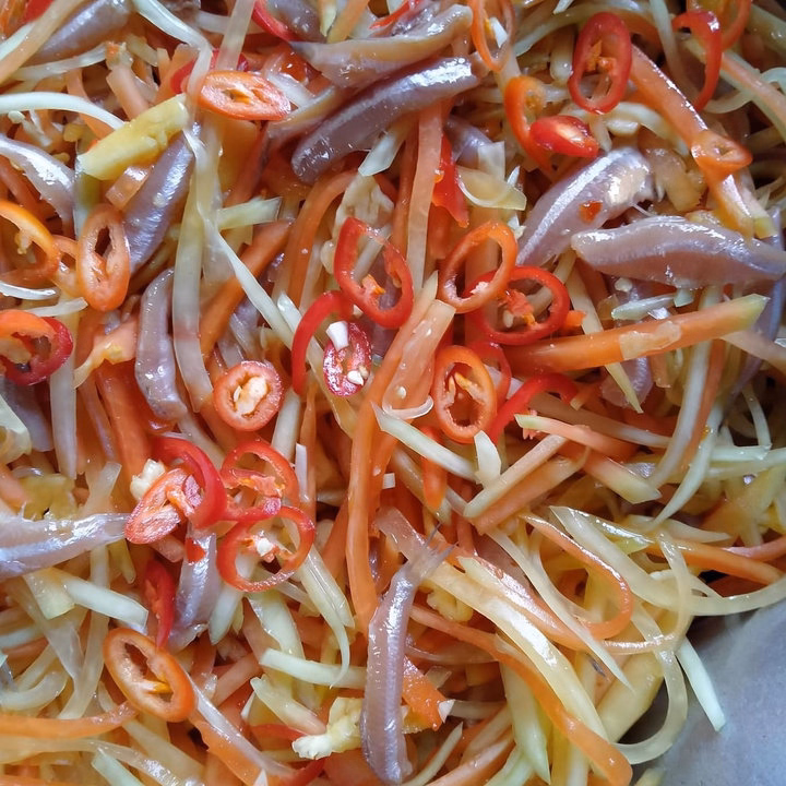 Mắm Cá Cơm Chưa Trộn Đu Đủ 500G - Vựa Khô Bến Tre - Ảnh 3