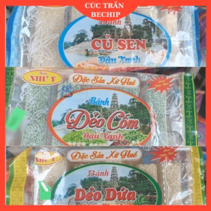 Bánh Dẻo Huế Đủ Vị: Bánh Củ Sen, Bánh Dẻo Cốm, Bánh Khoai Môn,..Phủ Dừa Thơm, Bùi, Béo Ctb716 - Bechip