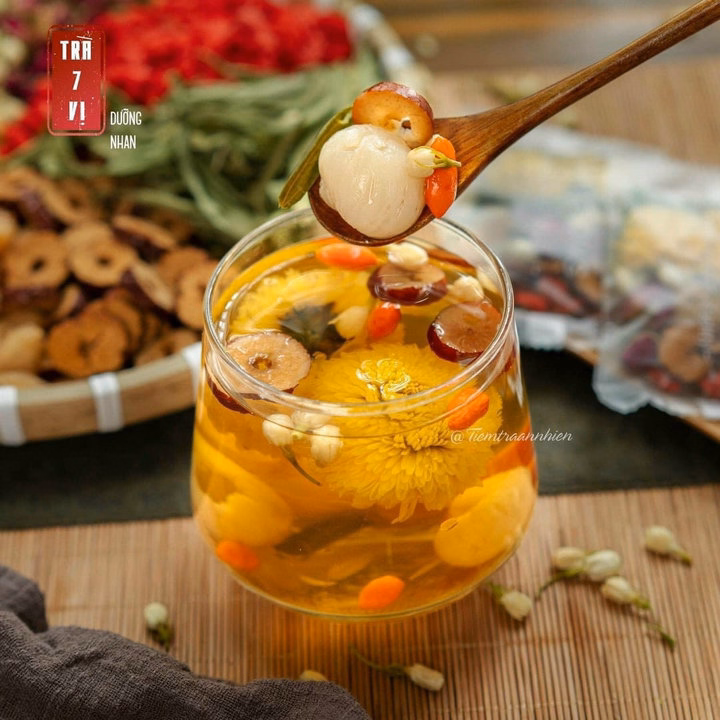 Trà Hoa Thảo Mộc Dưỡng Nhan 7 Vị 25 Gói, Bí Quyết Làm Đẹp 25 Gói - Winnie House - Ảnh 5